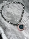 "Sapphire" Resin Eyeball Pendant