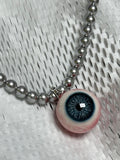 "Sapphire" Resin Eyeball Pendant