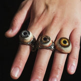 "Trinity of Eyes" Resin Eyeball Rings