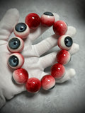 "Azure Gaze" Resin Eyeball Beaded Bracelet