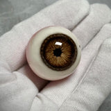 "Brown Iris" Resin Eyeball Pendant