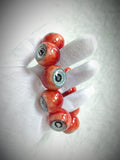 "Scarlet Devotion" Resin Eyeball Beaded Bracelet