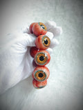 "Ember's Vision" Resin Eyeball Beaded Bracelet