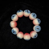 "Ice Age" Resin Eyeball Beaded Bracelet