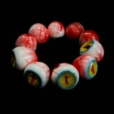 "Beast's Horizon" Resin Eyeball Beaded Bracelet