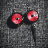 "Pierced Visions" Resin Eyeball Hook Earrings