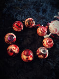 "Carnal Stare" Resin Eyeball Beaded Bracelet