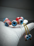 "Ocean's Gaze" Resin Eyeball Beaded Bracelet