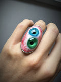 "The All-Seeing" Resin Eyeball Rings