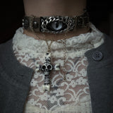 “Eclipse Soul” Leather Choker & Wristband