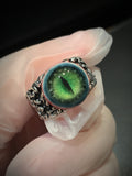 "Beast's Vigil" Adjustable Resin Eyeball Ring