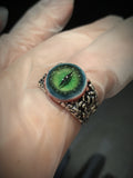 "Beast's Vigil" Adjustable Resin Eyeball Ring