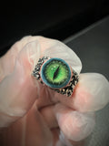 "Beast's Vigil" Adjustable Resin Eyeball Ring