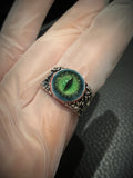 "Beast's Vigil" Adjustable Resin Eyeball Ring