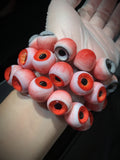 "Scarlet Seer" Resin Eyeball Braclecet