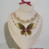 "Christmas Eve" Handmade Butterfly Choker