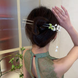 Fairy Bell Orchid Flower Pearl Hairpin