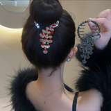 Peacock Diamond Ponytail/Bun Hair Clip