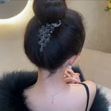 Peacock Diamond Ponytail/Bun Hair Clip